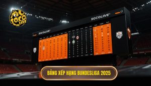 Bảng xếp hạng Bundesliga 2025