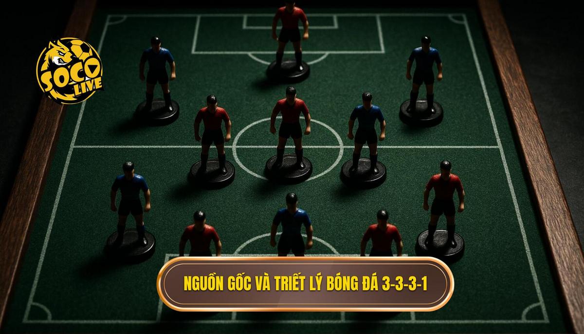Nguồn gốc và Triết lý cốt lõi của Chiến thuật bóng đá 3-3-3-1