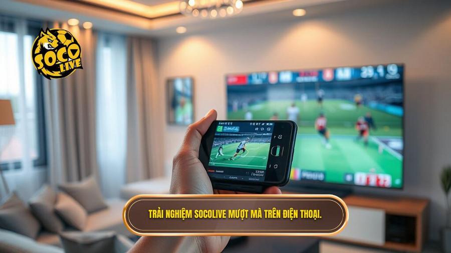 1. Trải nghiệm Socolive mượt mà trên điện thoại.