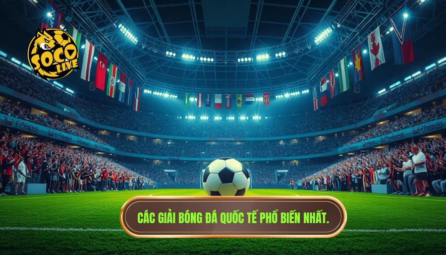 Các giải bóng đá quốc tế phổ biến nhất