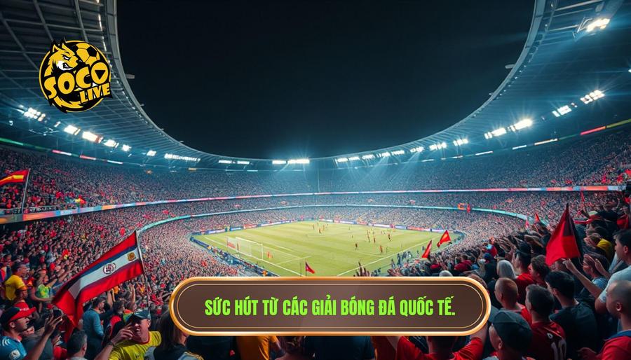 Sức hút từ các giải bóng đá quốc tế