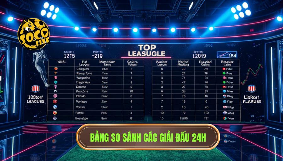 Bảng so sánh các giải đấu 24h